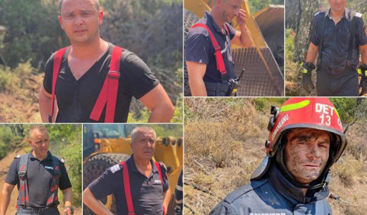 Ei sunt pompierii români eroi care au plecat voluntar să stingă incendiile din Grecia