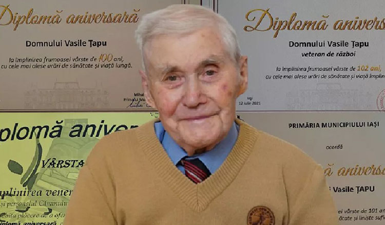Un ieșean de 102 ani a mărturisit secretul longevității sale. ”Am o rutină în fiecare zi”